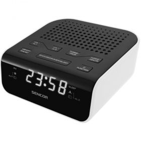 Радио с часовник и будилник SENCOR SRC 136 WH