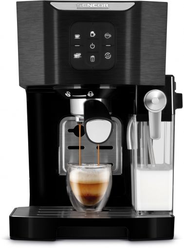 Лостова кафемашина Sencor SES 4040BK приготвяне на лате_04