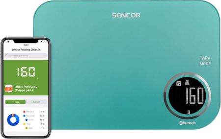 Кухненска везна SENCOR SKS 7073GR, Bluetooth, SMART функции