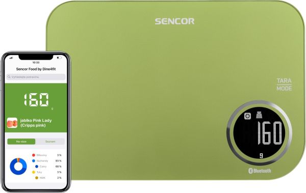Кухненска везна SENCOR SKS 7077GG, Bluetooth, SMART функции