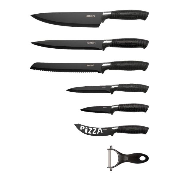 Комплект ножове и белачка Lamart LT 2179, 7 части