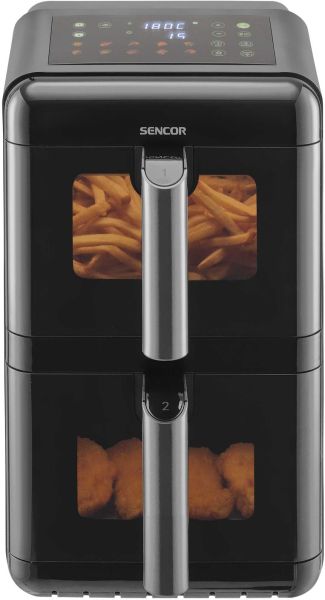 Фритюрник с горещ въздух  (Dual Vita Fryer)  Sencor SFR 1250BK Dual Vita