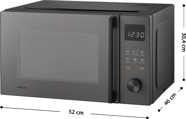 Микровълнова фурна с грил и функция фритюрник с горещ въздух Sencor SMW 6025BK