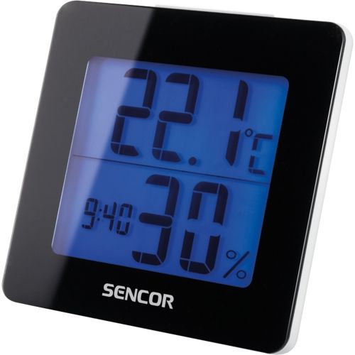 Цифров термометър с часовник и будилник 
