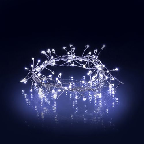 Коледни новогодишни лампи RETLUX RXL 276 Nano chain 100LED 2,4m CW TM