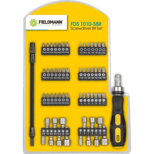 Комплект отвертки и битове FIELDMANN FDS 1010-58R