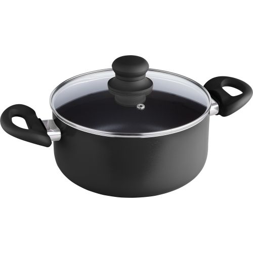 Тенджера с капак LAMART LT1124 BLACK MULTICOLOR, 20 см.