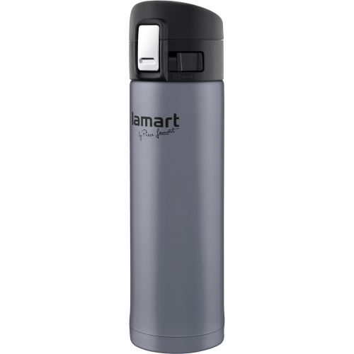 Термо бутилка LAMART LT4044 GREY, 0,42 л. 