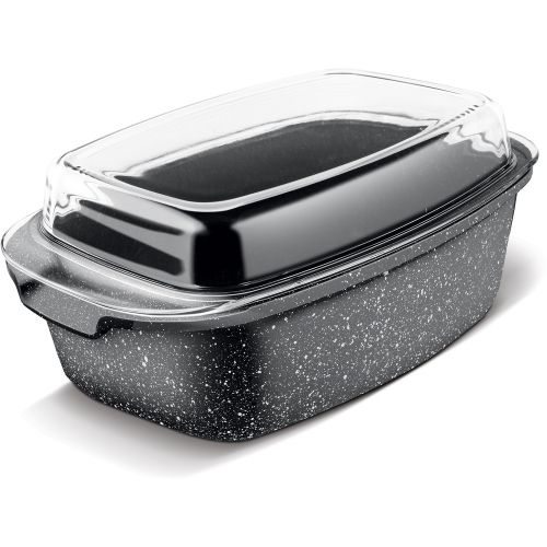 Тава за печене със стъклен капак LAMART LT1156 ROCK