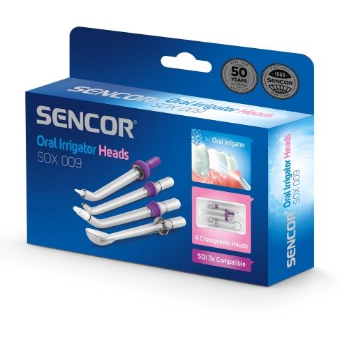 Резервни накрайници за електрически четки за зъби SENCOR SOX 009