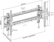 Стенна стойка за телевизор STELL SHO 3630 EXTENSIBLE