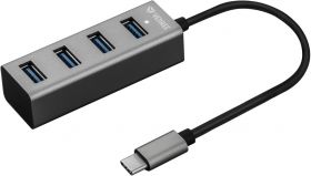 USB хъб метален YENKEE YHB C430, 4 x USB 3.0