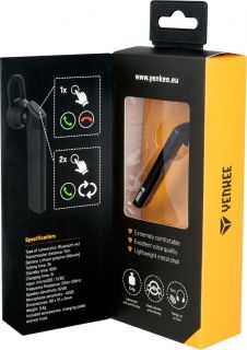 Безжична слушалка YENKEE YHF F15BK BT, Handsfree