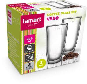 Комплект чаши за кафе LAMART LT9010 VASO, 230 мл., 2 броя