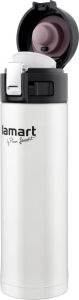 Термо бутилка LAMART LT4043 WHITE, 0,42 л. 