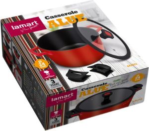 Тенджера с капак LAMART LT1171 24 х 11,5 см.