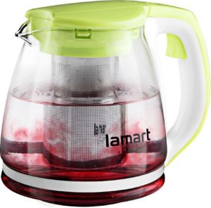 Стъклен чайник LAMART LT7026, 1,1 л.