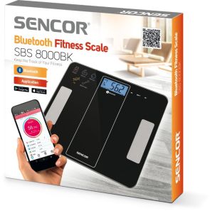 Персонален кантар SENCOR SBS 8000BK, bluetooth