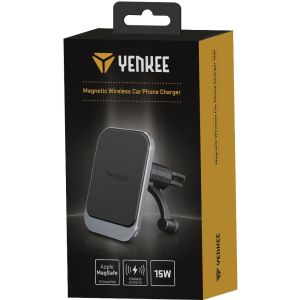 Стойка за телефон с безжично зарядно за автомобил YENKEE YSM