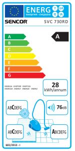 Прахосмукачка без торба SENCOR SVC 730RD