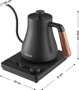 ЕЛЕКТРИЧЕСКА КАНА SENCOR SWK 2828BK С ПРОМЕНЛИВА РЕГУЛАЦИЯ НА ТЕМПЕРАТУРАТА