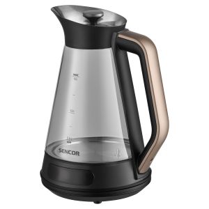 СТЪКЛЕНА ЕЛЕКТРИЧЕСКА КАНА С РЕГУЛИРАНЕ НА ТЕМПЕРАТУРА SENCOR SWK 1595BK