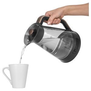 СТЪКЛЕНА ЕЛЕКТРИЧЕСКА КАНА С РЕГУЛИРАНЕ НА ТЕМПЕРАТУРА SENCOR SWK 1595BK