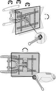 Стенна стойка за телевизор STELL SHO 7620 EXTENSIBLE, регулируема