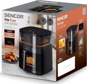 Фритюрник с горещ въздух и впръскване на вода (Vita Fryer) SFR 5050BK  Sencor