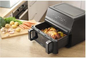 Фритюрник с горещ въздух  (Dual Vita Fryer)  Sencor SFR 9650BK Dual Vita