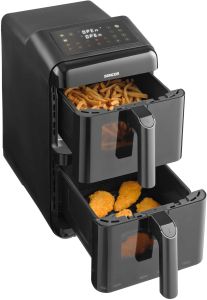 Фритюрник с горещ въздух  (Dual Vita Fryer)  Sencor SFR 1250BK Dual Vita