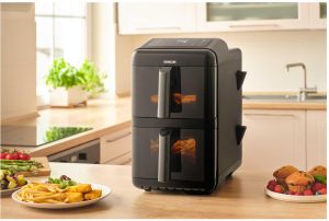 Фритюрник с горещ въздух  (Dual Vita Fryer)  Sencor SFR 1250BK Dual Vita