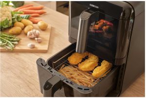 Фритюрник с горещ въздух  (Dual Vita Fryer)  Sencor SFR 1250BK Dual Vita
