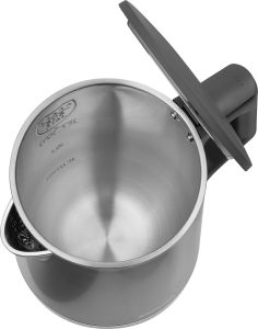 Двойностенна електрическа кана Sencor SWK 0850GY с регулиране на температура и U-образно дъно  