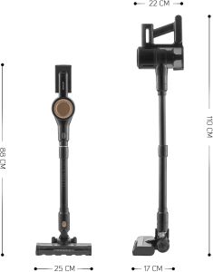 Вертикална безжична прахосмукачка SENCOR SVC 7222BK 3-в-1 