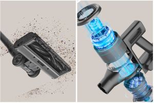 Вертикална безжична прахосмукачка SENCOR SVC 7222BK 3-в-1 