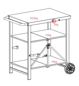 Сгъваема маса за барбекю FIELDMANN FZG 2100