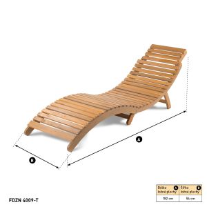 Градински шезлонг FIELDMANN FDZN 4009-T Adria