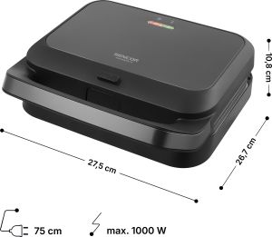 САНДВИЧ ТОСТЕР SENCOR SSM 2200BK