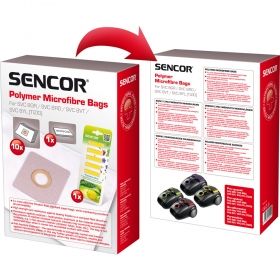 Торба за прахосмукачка SENCOR BAGS SVC 8, (10 броя) + ароматизатор (5 броя)