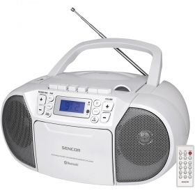 Микросистема с касетофон SENCOR SPT 3907 W, CD, BT, MP3, USB, AUX, FM Radio