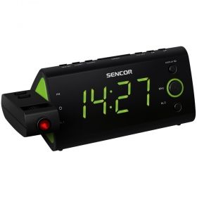 Радио с часовник с прожекция на часа и будилник SENCOR SRC 330 GN