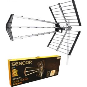 Външна цифрова DVB-T2 антена SENCOR SDA-640 Outdoor, 4G