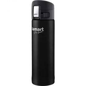 Термо бутилка LAMART LT4045 BLACK, 0,42 л. 